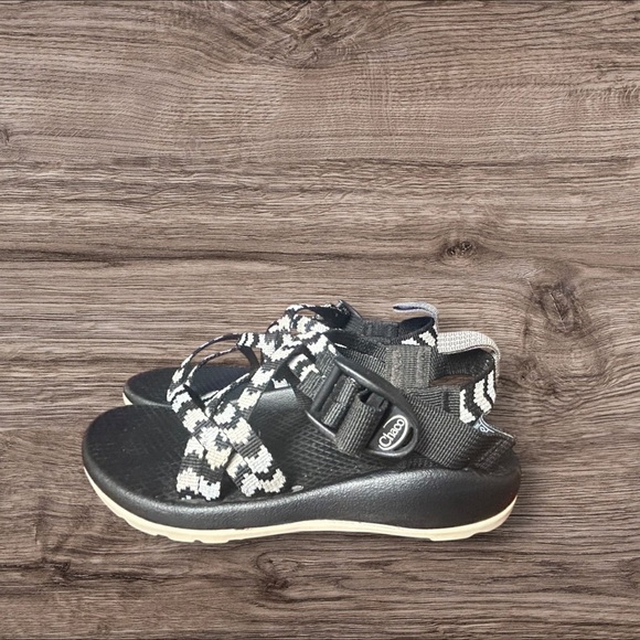 CHACO SANDALS GIRLS SIZE 13 ZX/1 ECOTREAD WHITE GRAY SANDALS - Picture 4 of 7